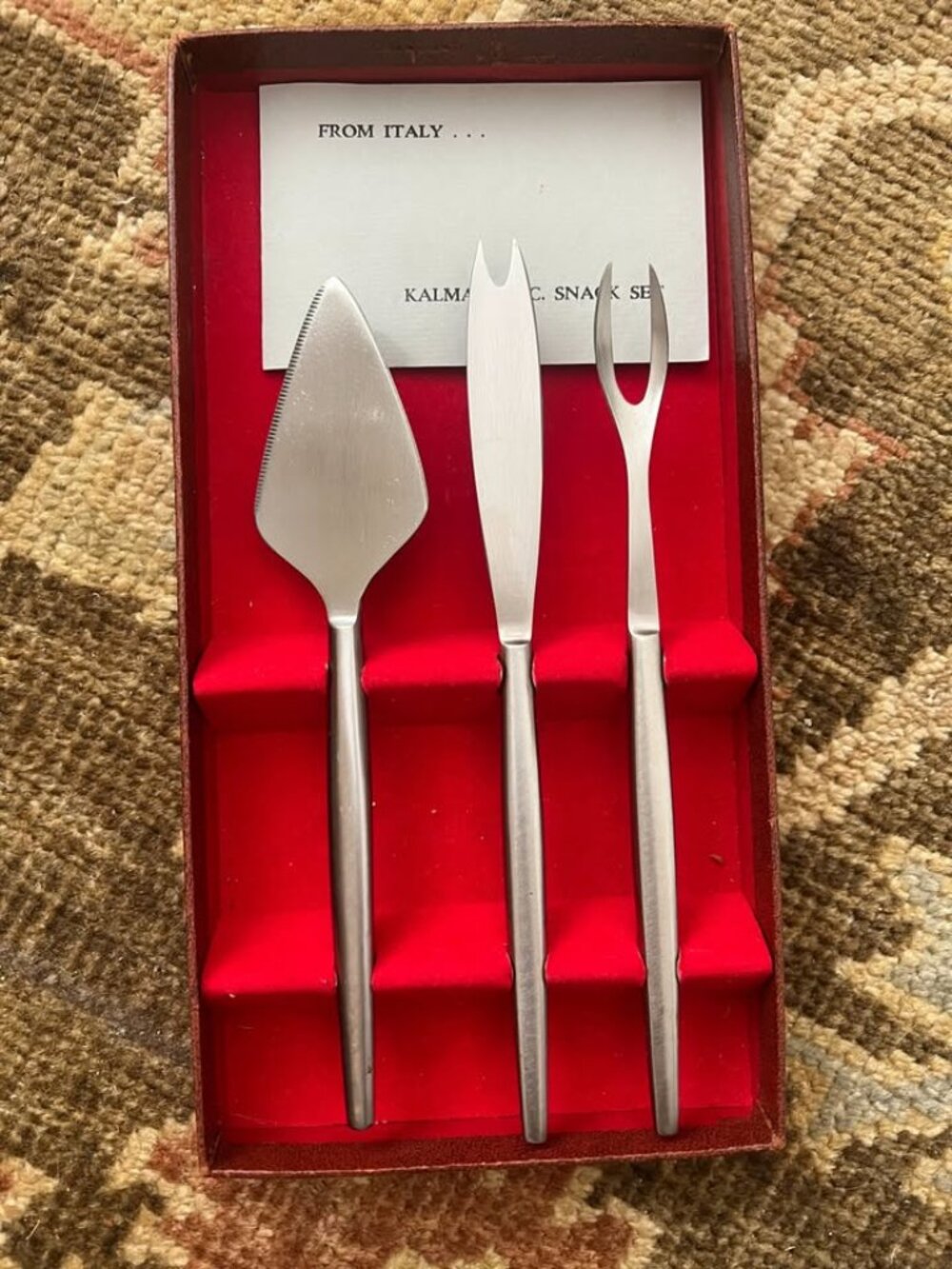 Vintage Cheese/Appetizer 3 Piece Set from Italy